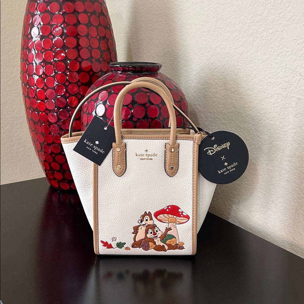 Kate Spade x Disney NWT Chip N Dale Mini Ella Tote Limited Edition - Picture 9 of 17